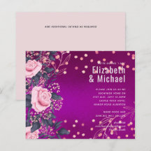 Rosegold Metallic WEDDING Glitzer Look