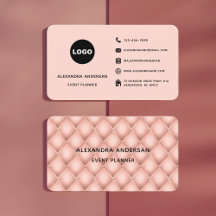 Roségold-Metallwürfel-Sechseck Luxus-Logo