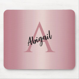 Roségold personalisiert  mousepad