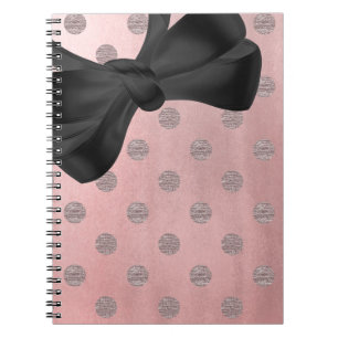 Roségold Rosa Glanz Glamour Punkte Modern Chic Notizblock