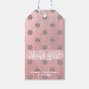 Roségold Rosa Glanz Glamour Punkte Moderne Eleganz Geschenkanhänger