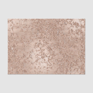 Roségold-Rouge Blush Pink Glam Funkeln Crackle Chi Seidenpapier