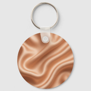 Roségold-Satin-Seiden-Abstrakt-Luxus-Muster Schlüsselanhänger