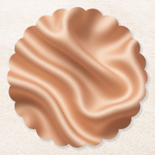 Roségold-Satin-Seiden-Abstrakt-Luxus-Muster Untersetzer