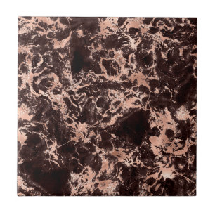 Roségold schwarze Marmor trendy moderne stilvolle Fliese