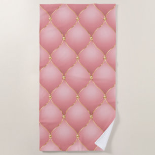 Roségold-Tufted-Strandtuch Strandtuch