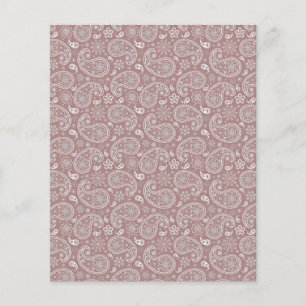 Roségold und weißes Paisley