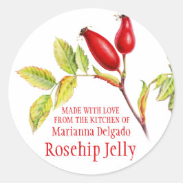 Rosehip Jelly Backgeschenkaufkleber Runder Aufkleber