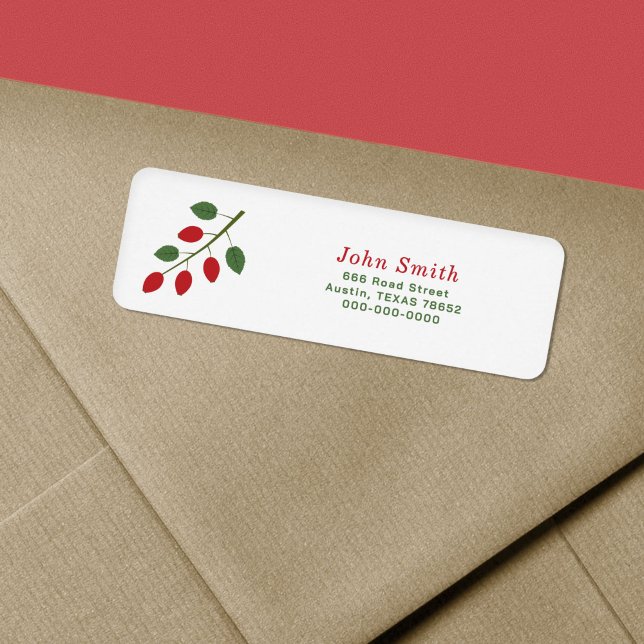 Rosehip-Rücksendeadresse (Rosehip Return Address Label)