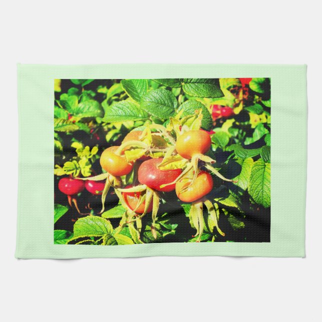 Rosehips Geschirrtuch (Horizontal)