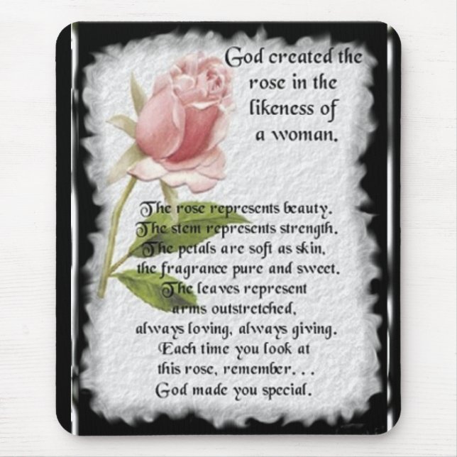 RoseImageofWomen Mousepad (Vorne)