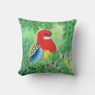 Rosella Bird Painting Kissen