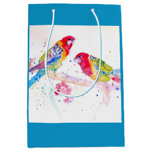 Rosella Parrot Aquarellmaler Mittlere Geschenktüte