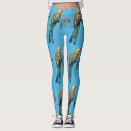 Rosella Parrot Watercolor Leggings