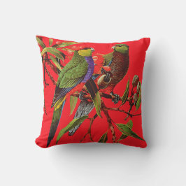 ROSELLAS AUF ROTEM Streuungs-Kissen Kissen