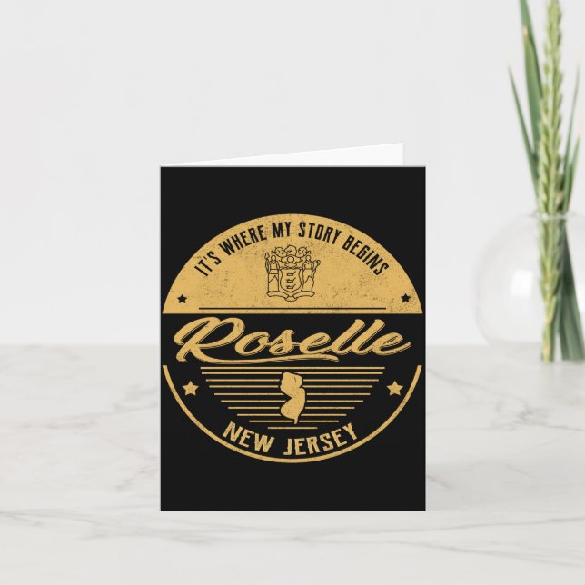 Roselle New Jersey Its Where My Story Begins _1  Karte (Vorderseite)