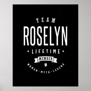 Roselyn Personalisiert Name Birthday Poster