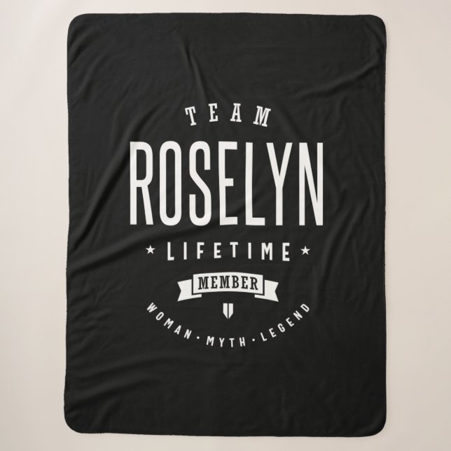Roselyn Personalisiert Name Birthday Sherpadecke (Vorderseite)