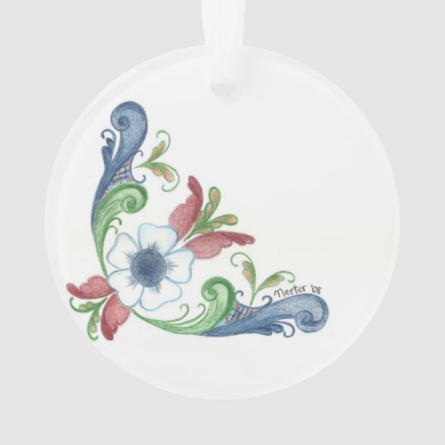 Rosemal Ornament (Rückseite)