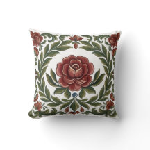 Rosemaling-Kissen
