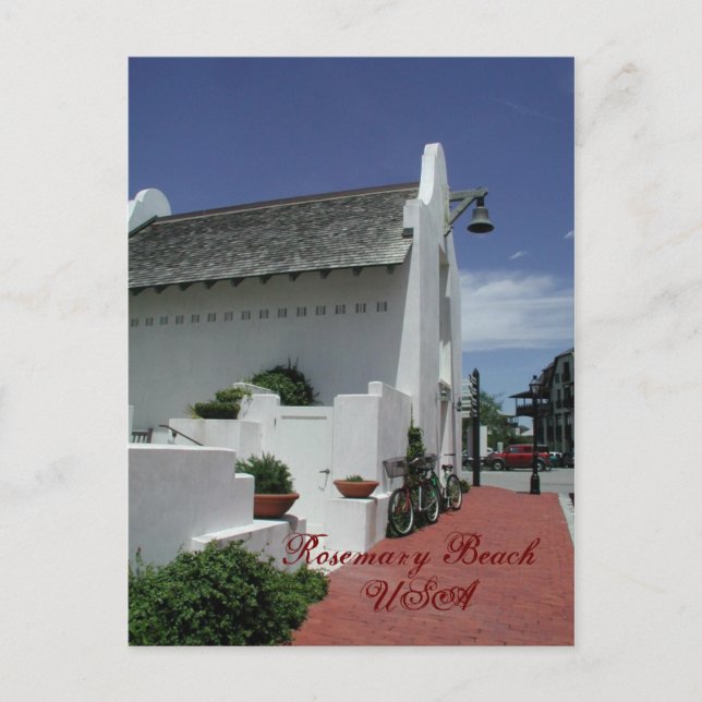 Rosemary Beach Post Postkarte (Vorderseite)