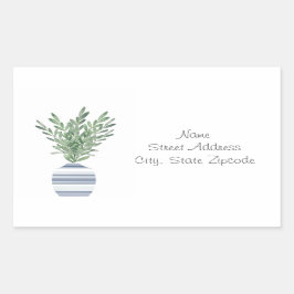 Rosemary & Bleu Vase Étiquettes