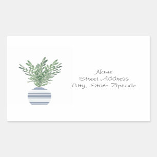 Rosemary & Bleu Vase Étiquettes