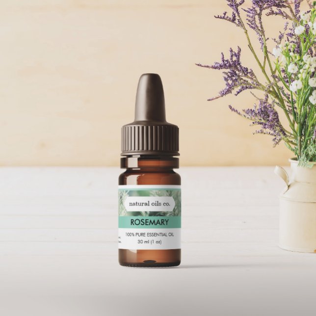 Rosemary Essential Oils Duftstoff Flaschenetikett Aufkleber (Von Creator hochgeladen)