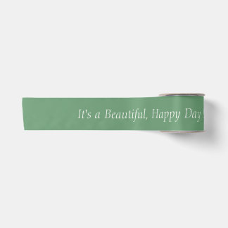 Rosemary Green 699B72 - Benutzerdefinierte Meldung Satinband