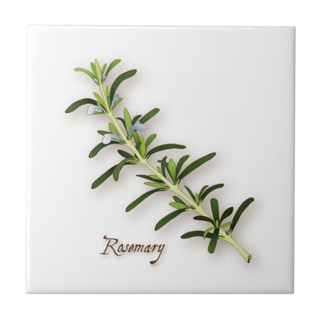 Rosemary Herb Tile Fliese (Vorderseite)