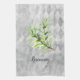 Rosemary Herb Watercolor Geschirrtuch