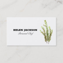 Rosemary Herbs Koch Business Card