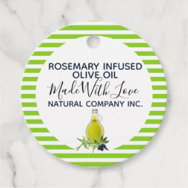 Rosemary Huile d'olive produits maison étiquette