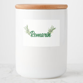 Rosemary Lebensmitteletikett