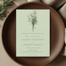 Rosemary Sprigs mit Twine Wedding