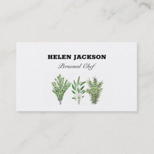 Rosemary Thyme Sage Herbs Business Card Visitenkarte