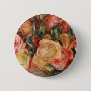 Rosen (1912) von Pierre-Auguste Renoir Kunst Button