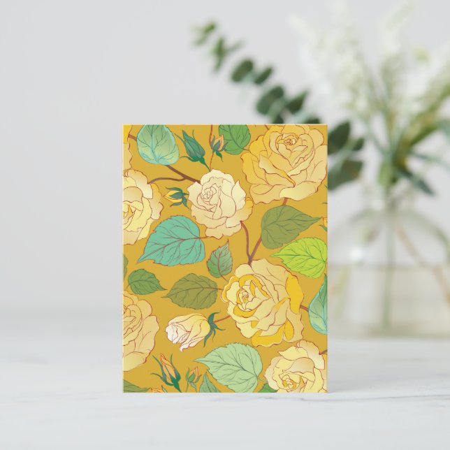 Rosen 7 postkarte (Stehend Vorderseite)