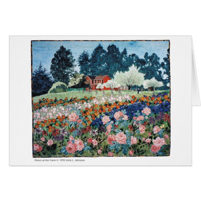 Rosen an der Bauernhofkarte (Vorderseite (Horizontal))
