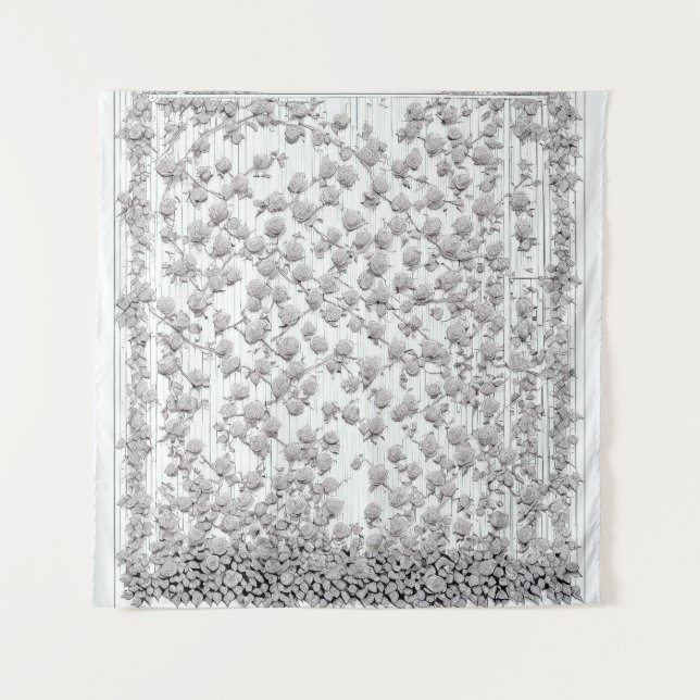 Rosen B Wandteppich (Vorderseite)