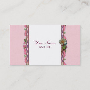 Rosen-Band-Geschäfts-Karte (Rosa) Visitenkarte