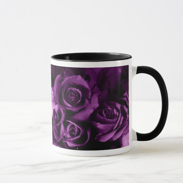 Rosen-Becher lila Tasse (Rechts)