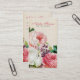 Rosen-Beigemit blumenpapier des Chic Vintages Visitenkarte (Vorderseite/Rückseite Beispiel)