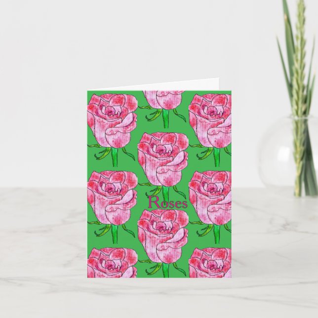 Rosen Blank Karte (Vorderseite)
