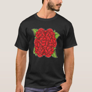 Rosen Blumen Blüten Pflanze Gärtner Schön Botanik T-Shirt