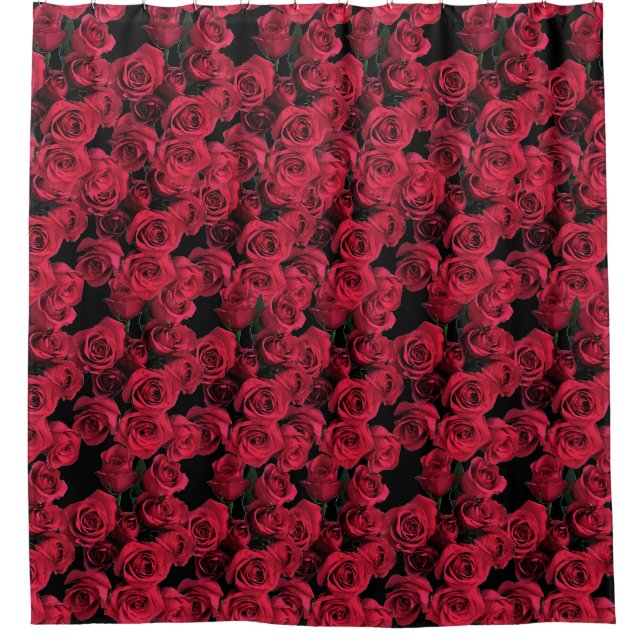 Rosen-Blumen-Garten-Blumenduschvorhang Duschvorhang (Vorderseite)