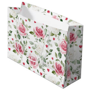 Rosen-Blumen-Herzen-Junggesellinnen-Abschiedsparty Große Geschenktüte