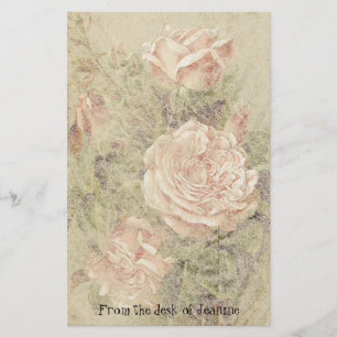 Rosen-Blumen-Imitat-Büttenpapier-Briefpapier Briefpapier