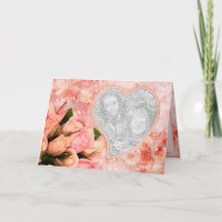 Rosen-Blumenblatt-Herz - Innere-Vers - Schablone