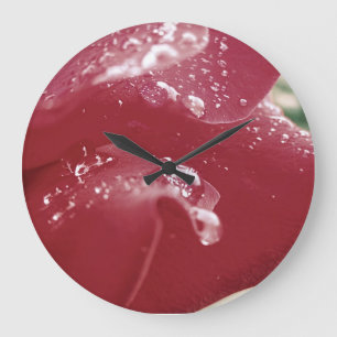 Rosen-Blumenblatt-Uhr Große Wanduhr